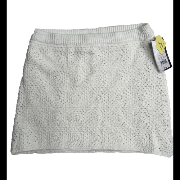 Art Class Sweater Knit Skirt Girls Size Medium 7/8 White Elastic Waist Lined - Picture 1 of 10